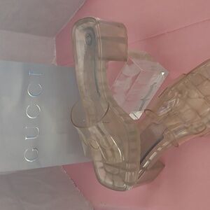 Gucci RARE TRANSPARENT Slide Sandals